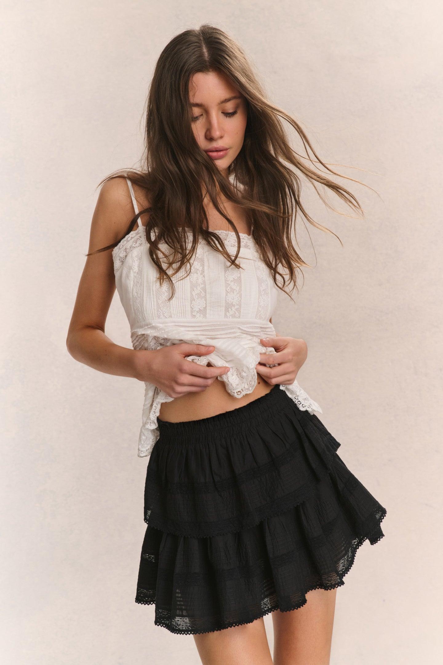 Ruffle Mini Heritage Skirt Product Image
