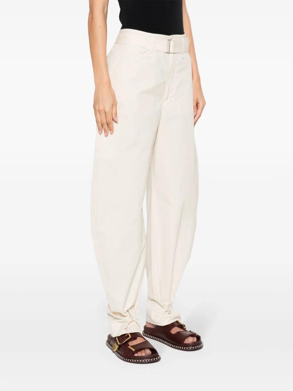 belted tapered-leg trousers Product Image