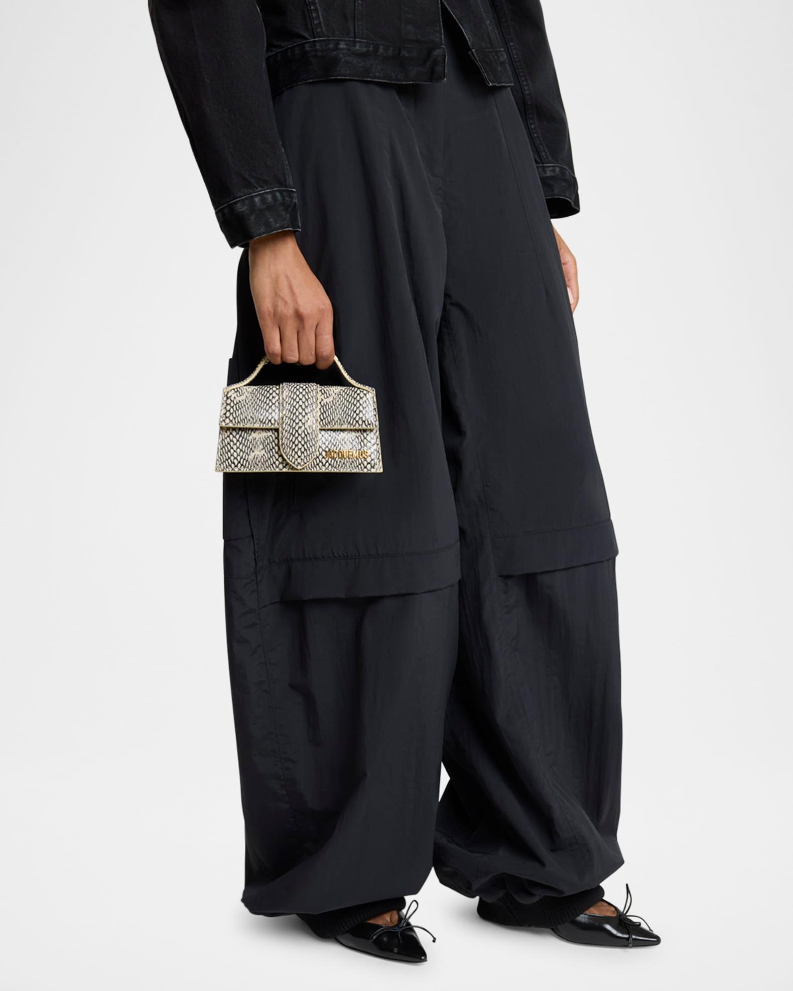 Le Bambino Snakeskin Leather Crossbody Bag Product Image