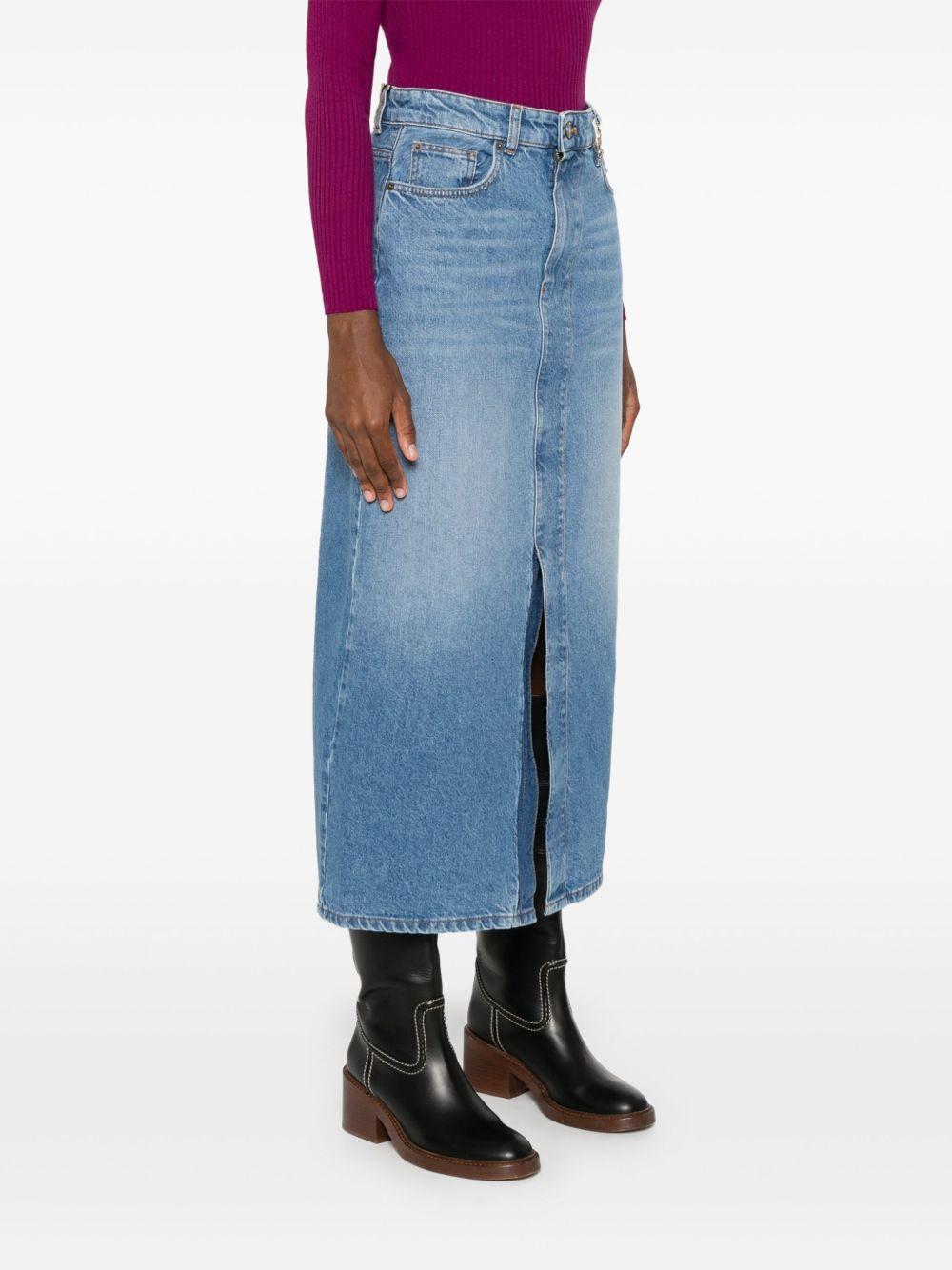 denim midi skirt Product Image