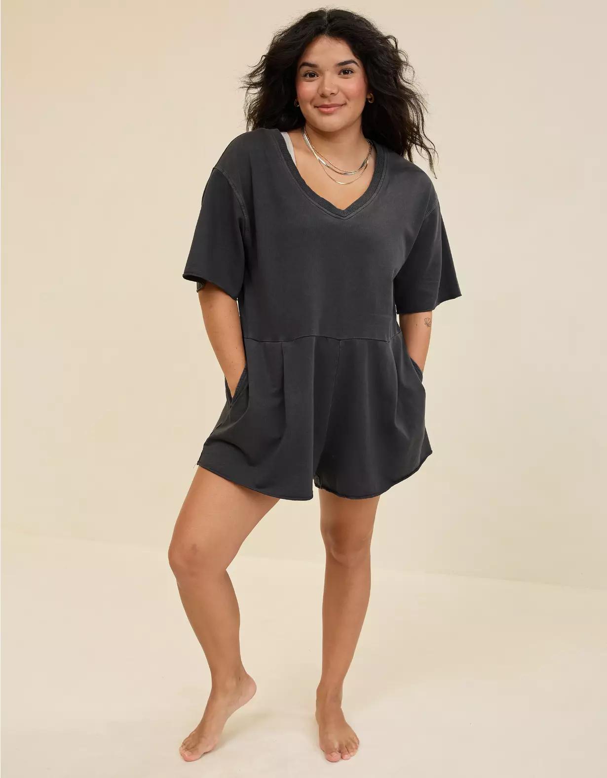 Aerie V-Neck Romper Product Image