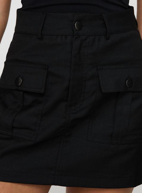 Spinning Out Mini Skirt Black Product Image