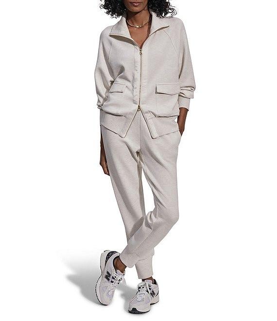 Varley Roxbury DoubleSoft® Coordinating Stand Collar Raglan Long Sleeve Zip Through Sweat Jacket Product Image