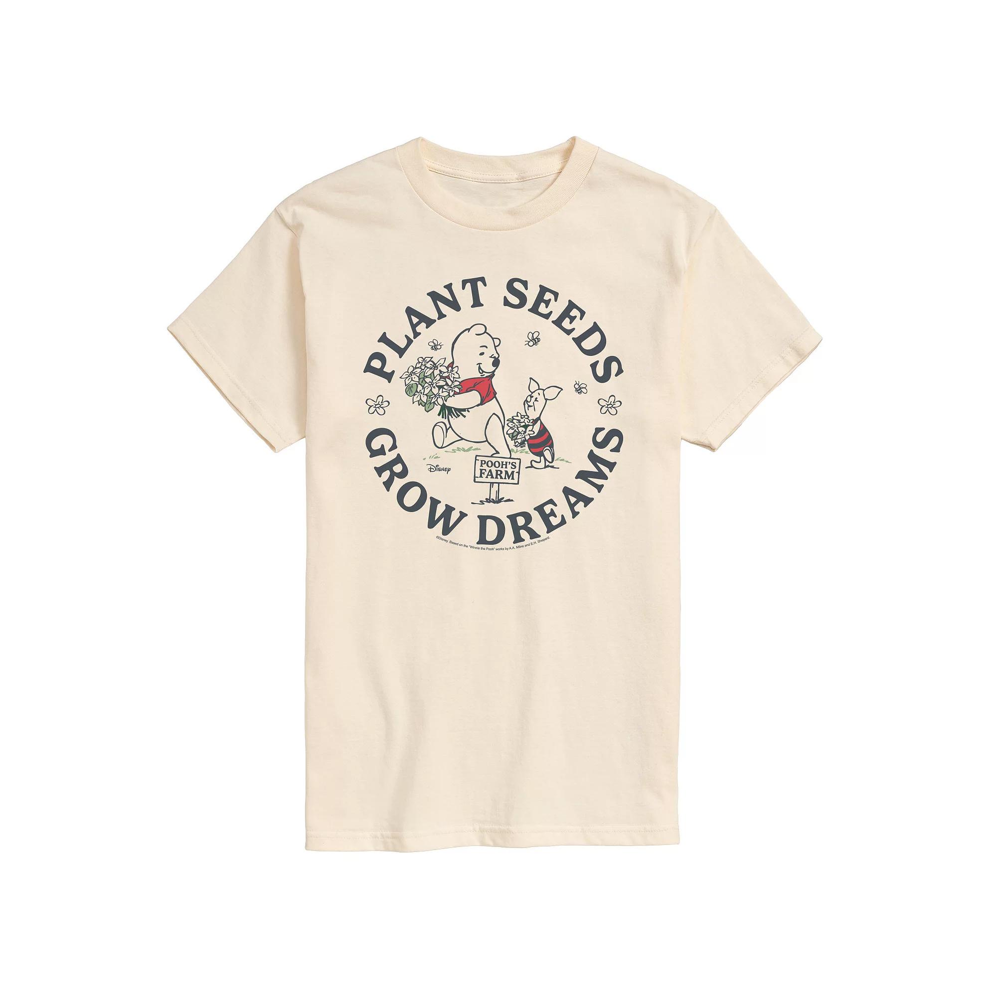 Big & Tall Disney's Winnie The Pooh Grow Dreams Graphic Tee, Men's,  Product Image