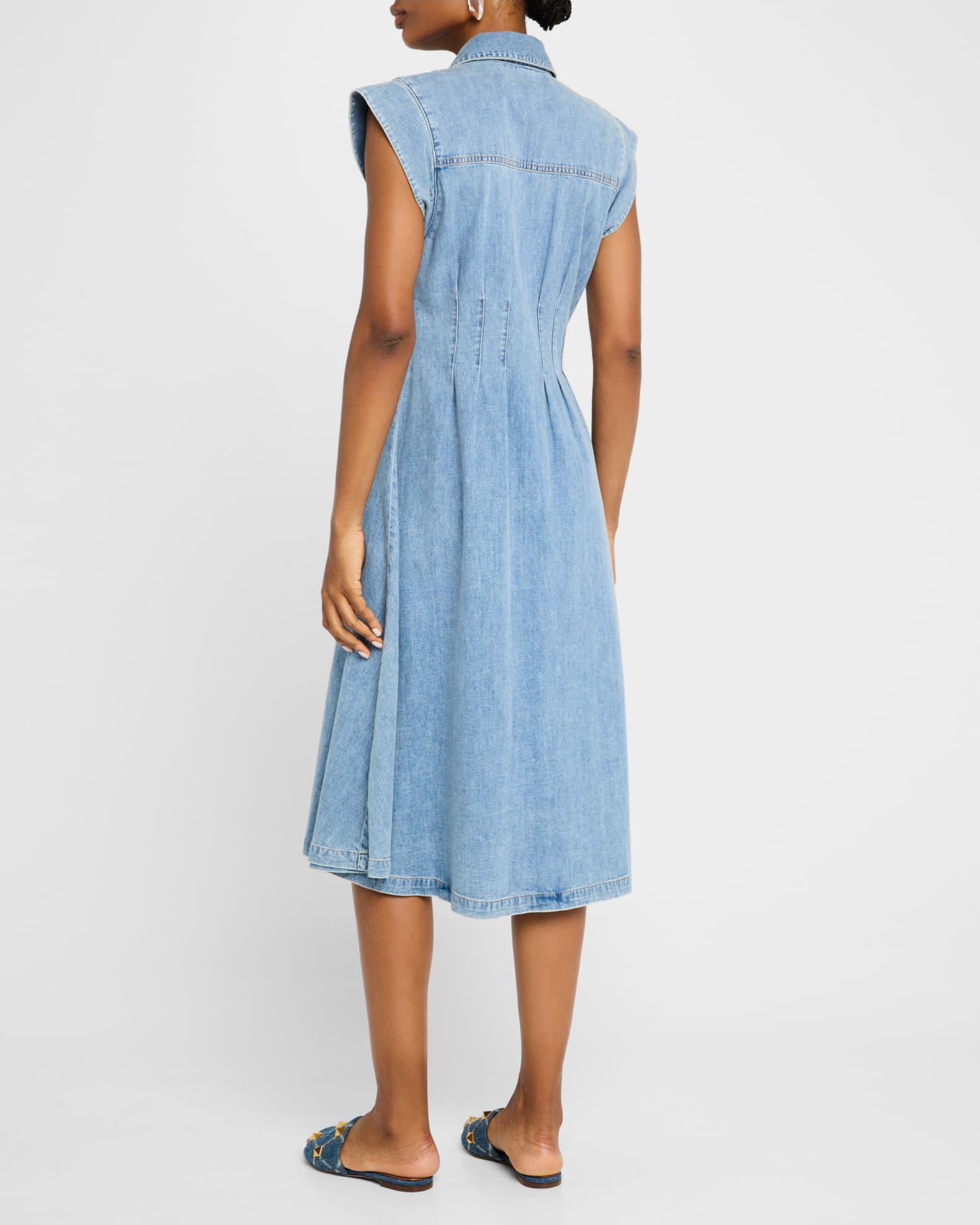 Ruben Button-Front Midi Dress Product Image