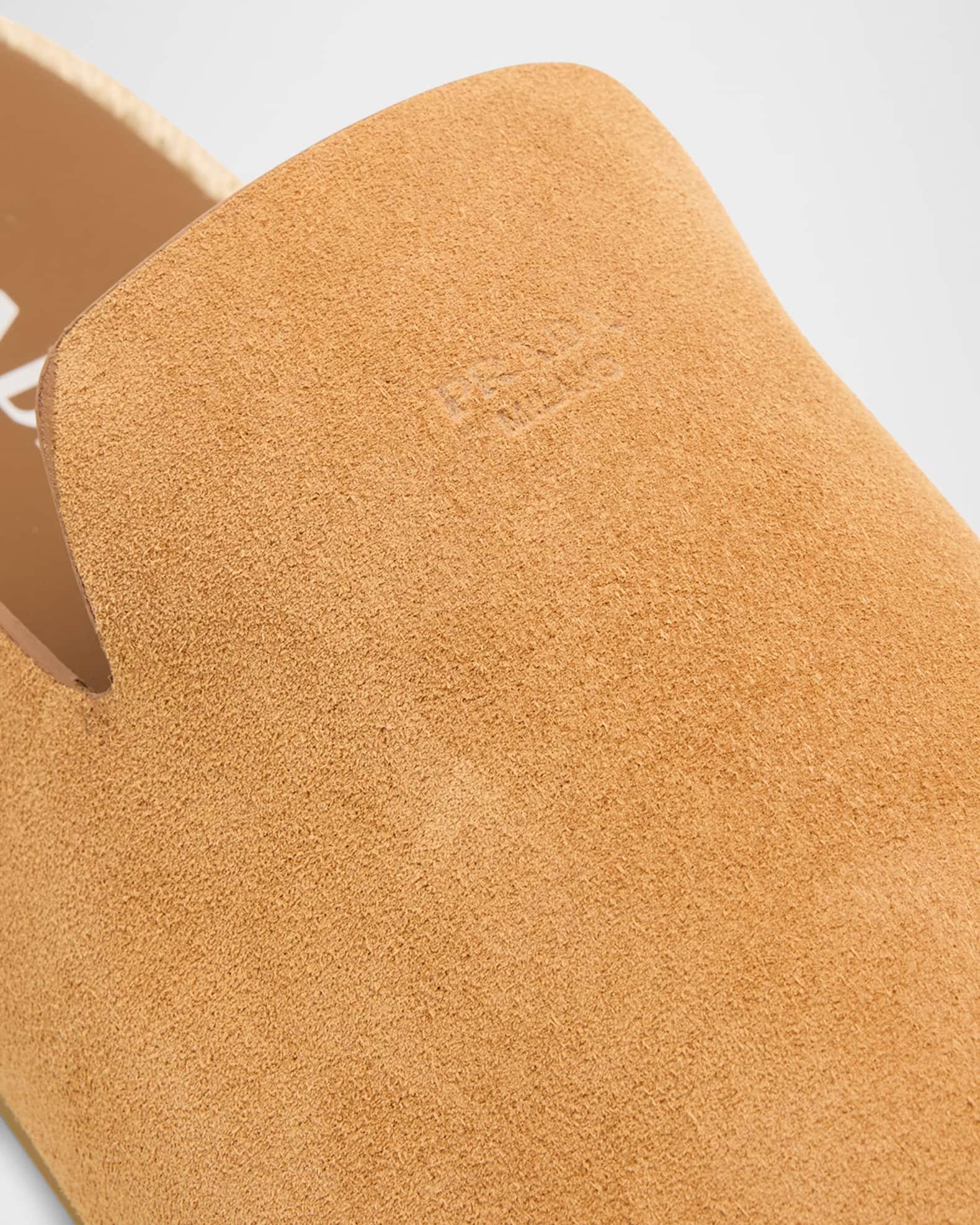 Men's Espadrillas Suede Espadrille Mules Product Image