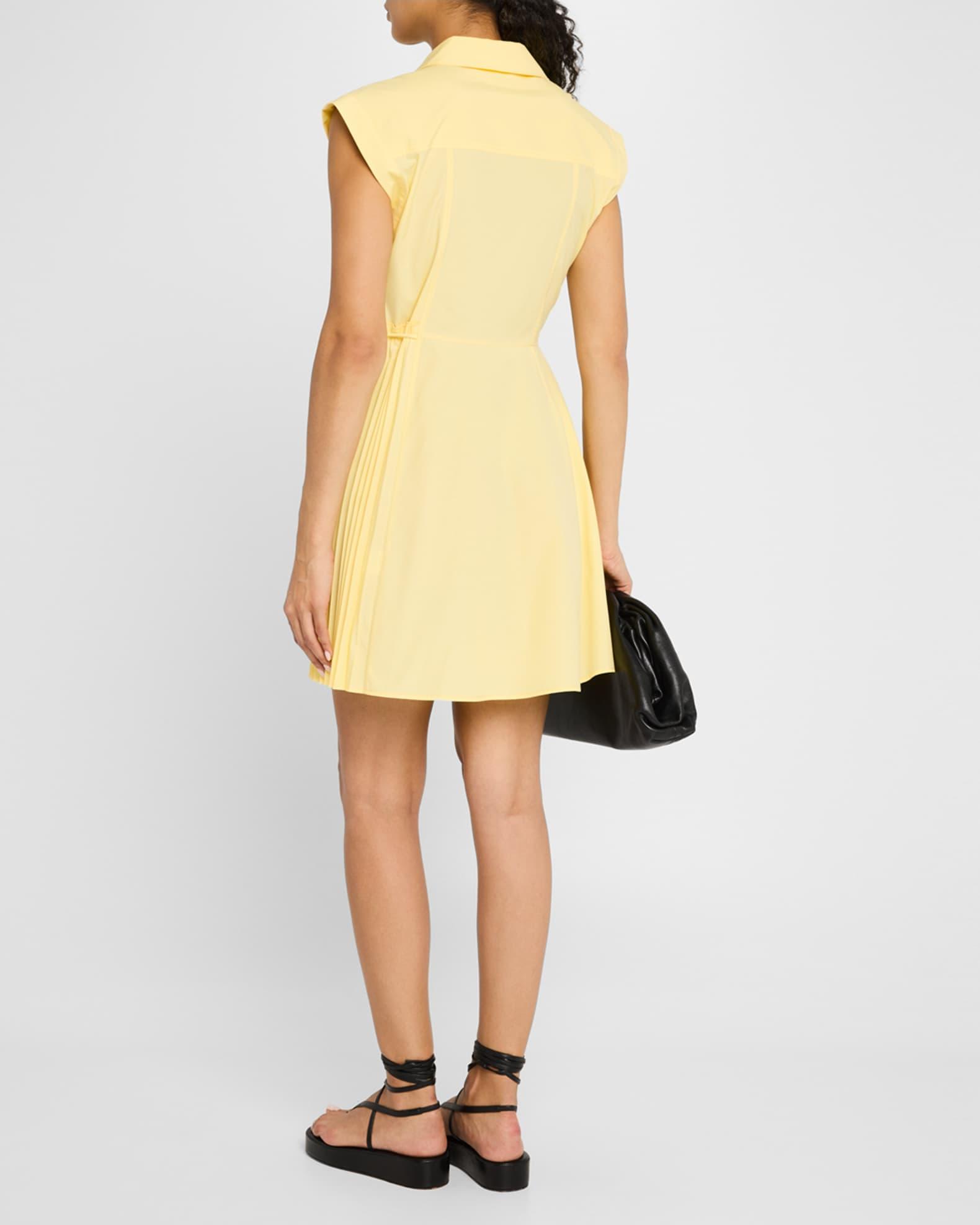 Shivon Cap-Sleeve Poplin Mini Wrap Dress Product Image
