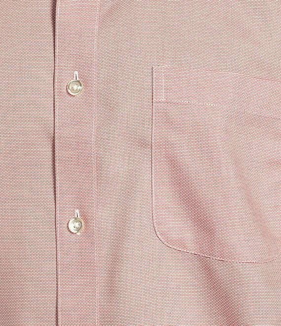 Gold Label Roundtree & Yorke Big & Tall Non-Iron Short Sleeve Solid Dobby Sport Shirt Product Image