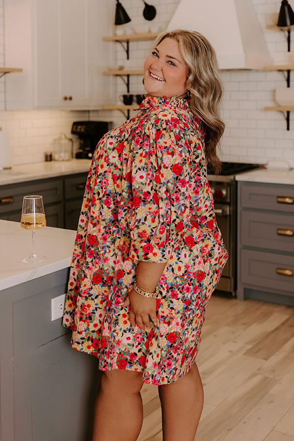 Mosaic of Style Floral Mini Dress Curves Product Image