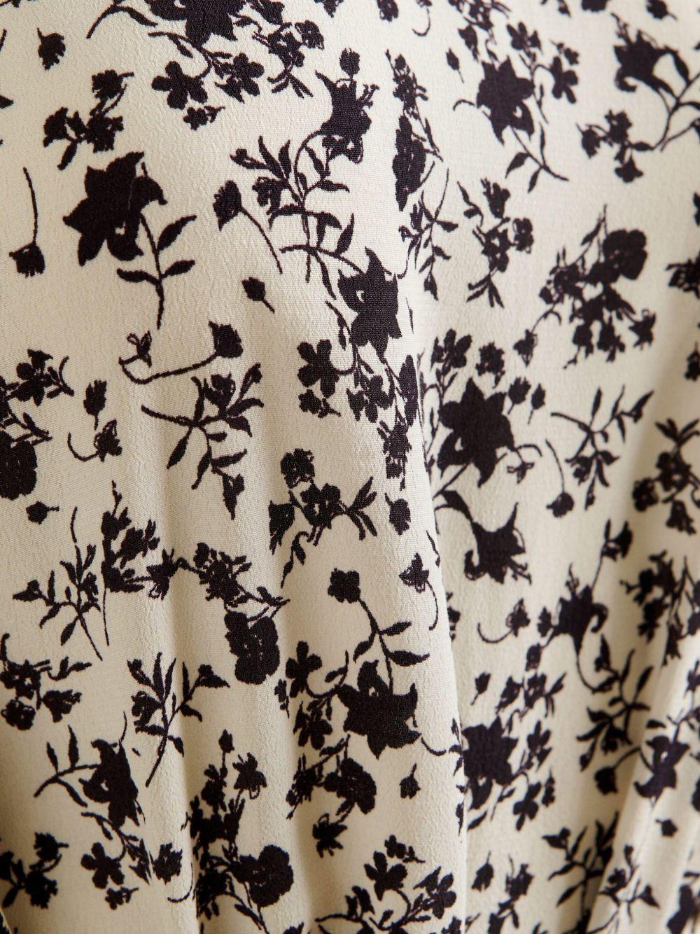 floral-print ruffled asymmetrical dress Product Image