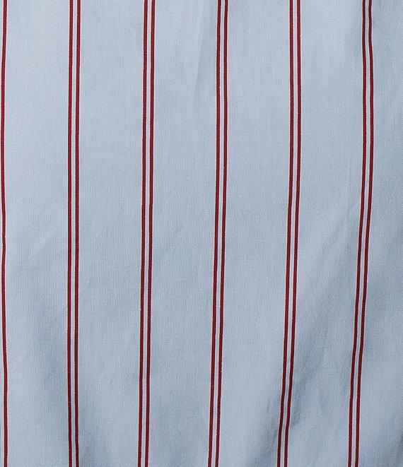 Line and Dot Getty Stripe Print Point Collar Long Sleeve Coordinating Poplin Top Product Image