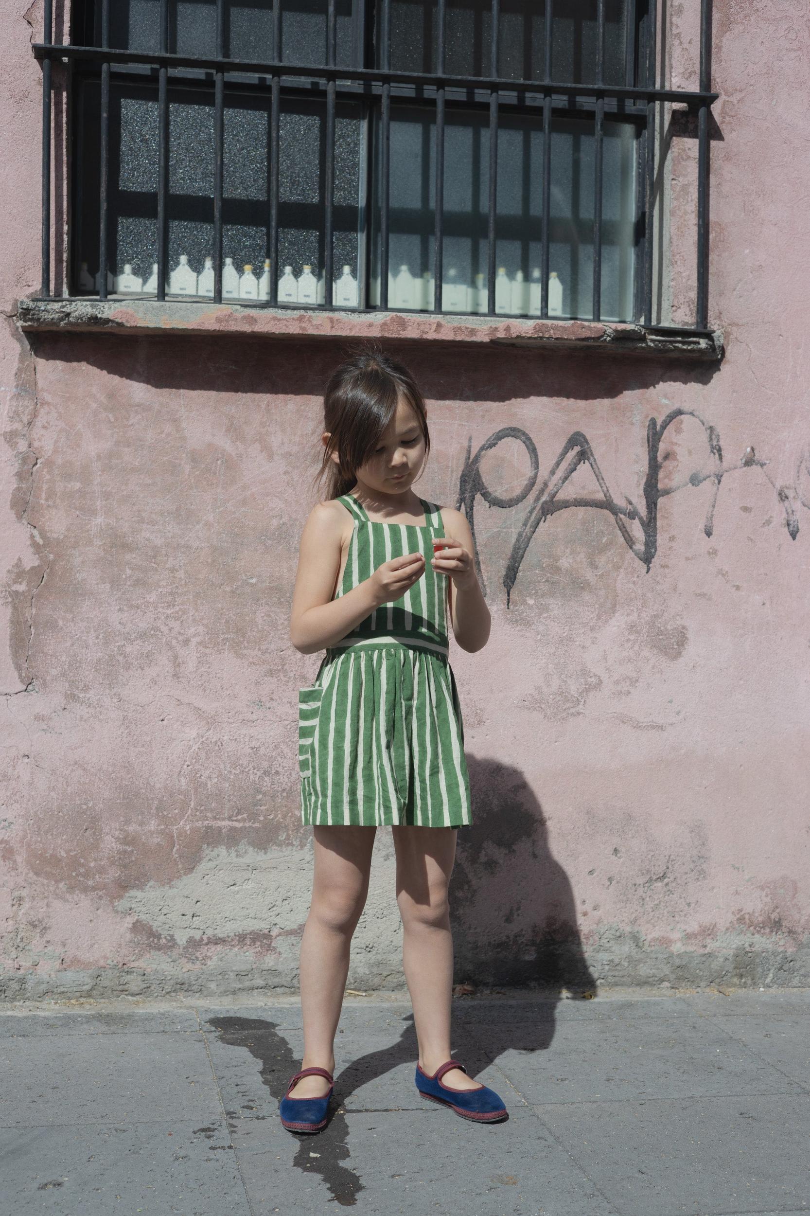 Green Striped Cali Dress Product Image