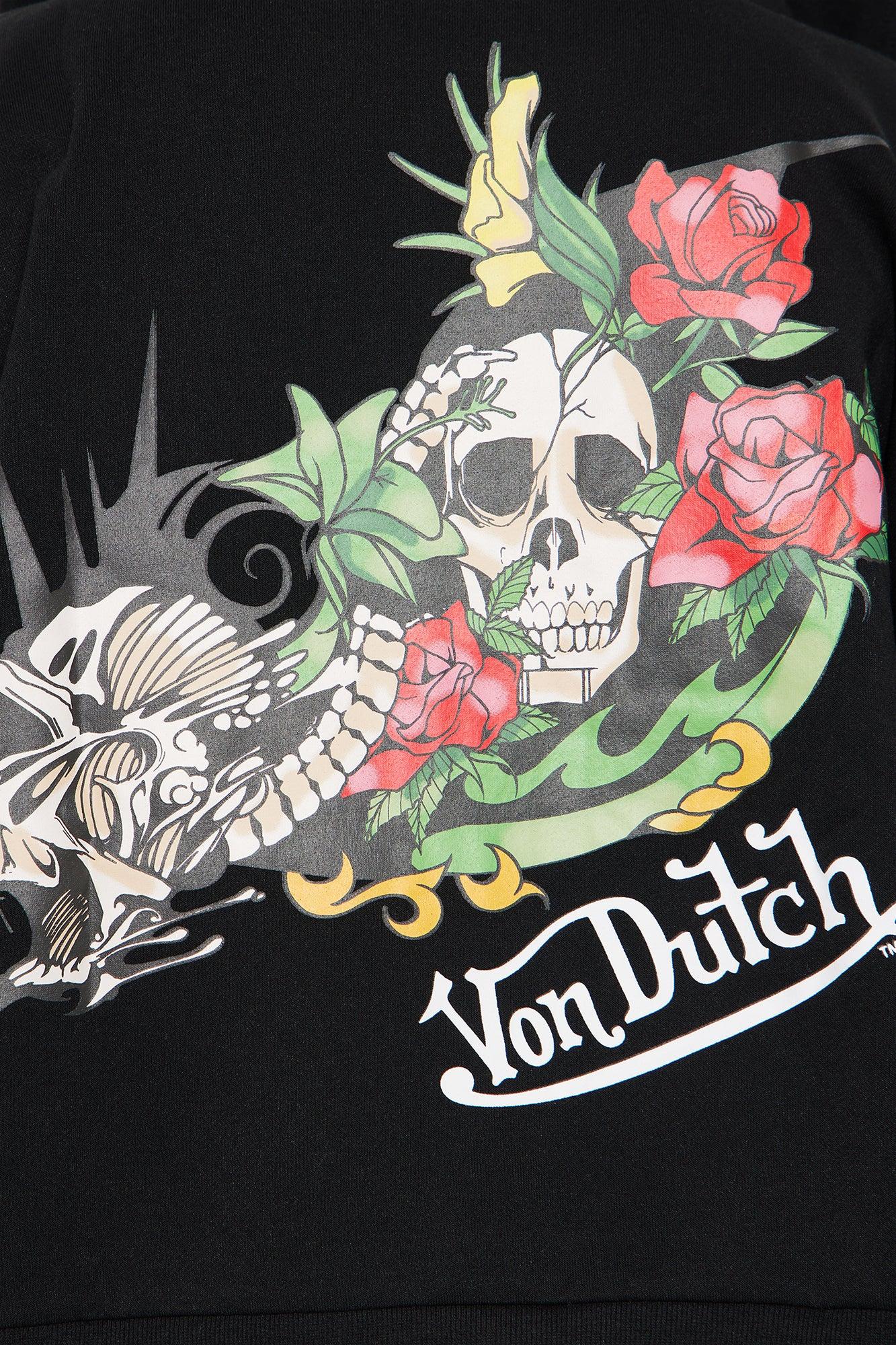 Von Dutch Skull Oasis Zip Up Hoodie - Black/combo Product Image