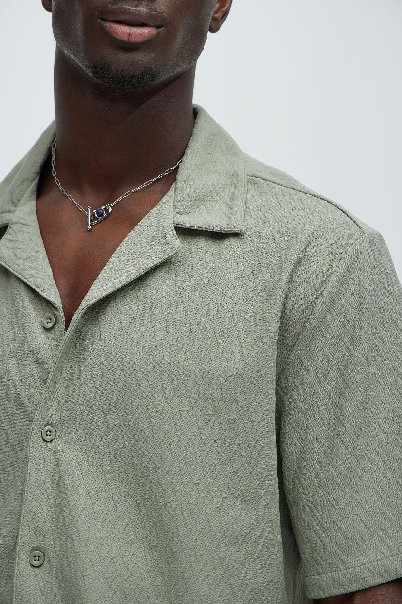 Wade Textured Shirt - Olive Product Image
