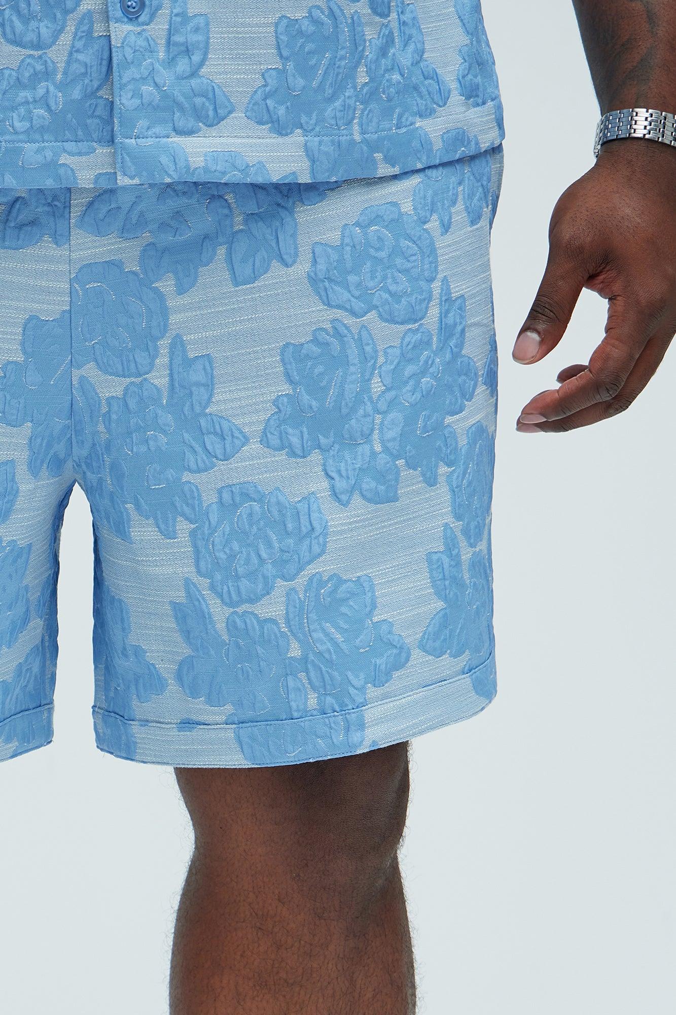 Bartlett Jacquard Shorts - Blue/combo Product Image