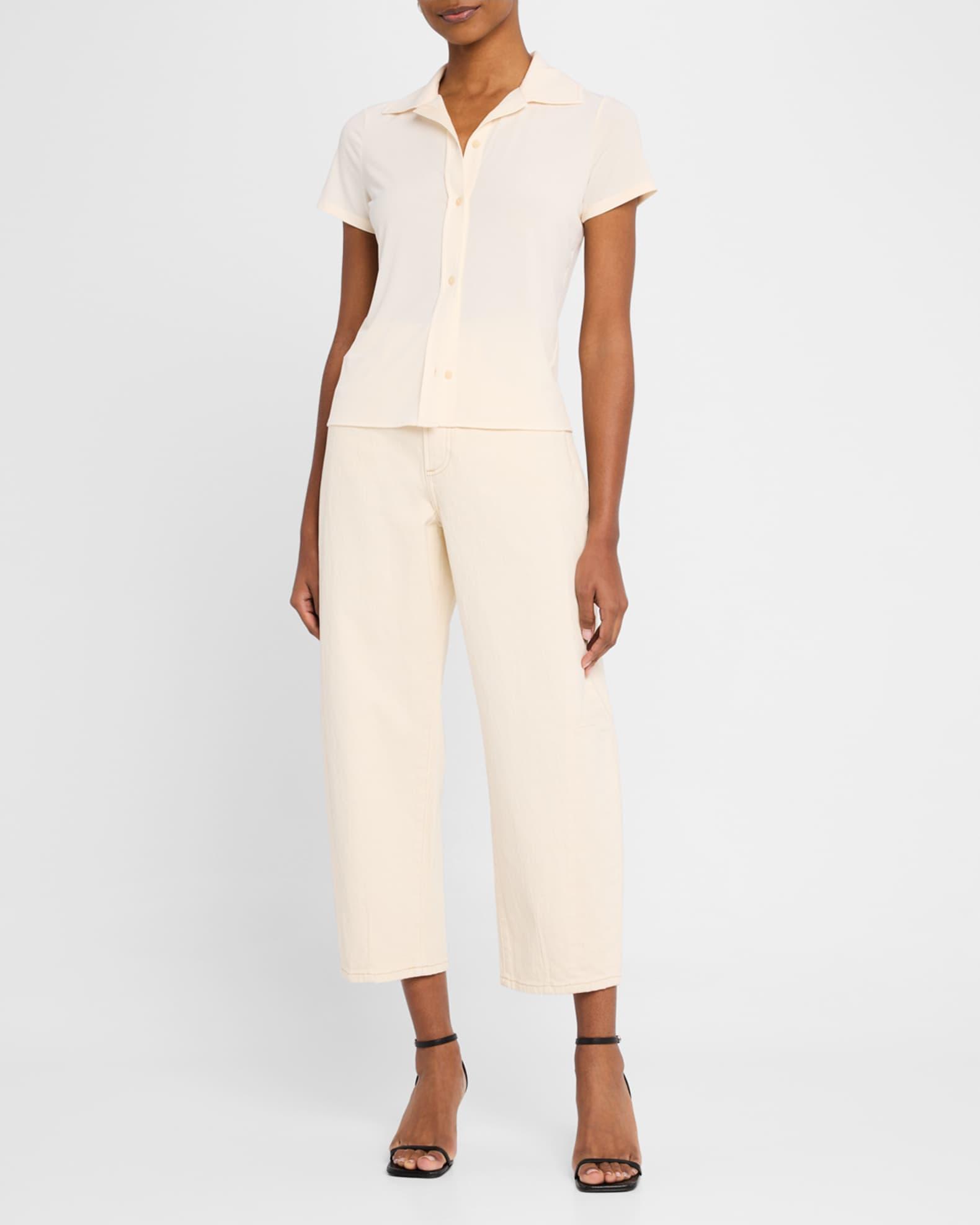 Eli High-Rise Arched-Leg Jeans Product Image