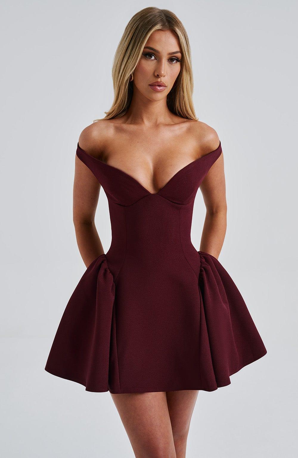 Marla Mini Dress - Cherry Lacquer Product Image