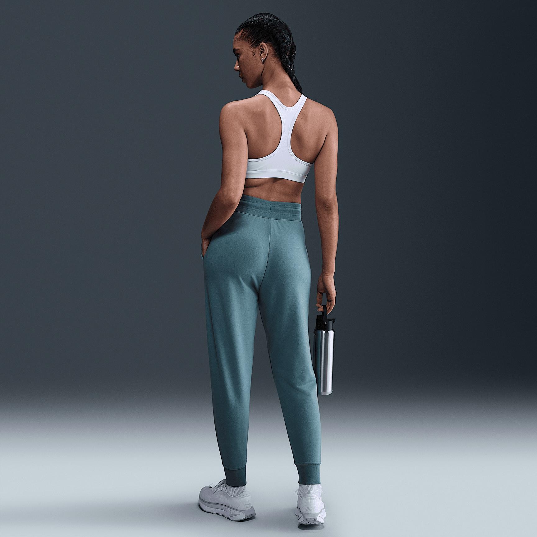 Nike Dri-FIT One Women's High-Waisted 7/8 French Terry Joggers Product Image