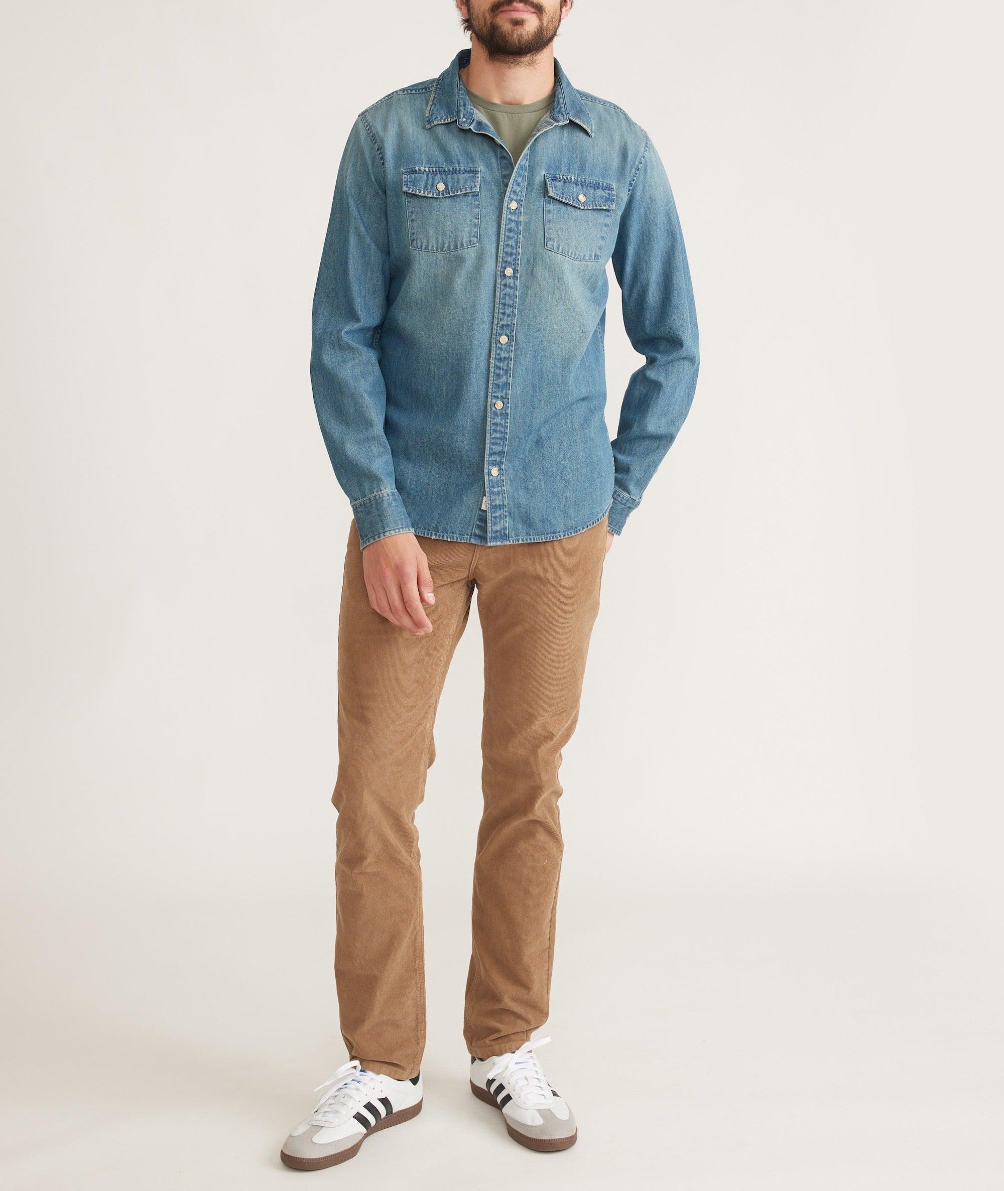 Long Sleeve Classic Denim Shirt Product Image