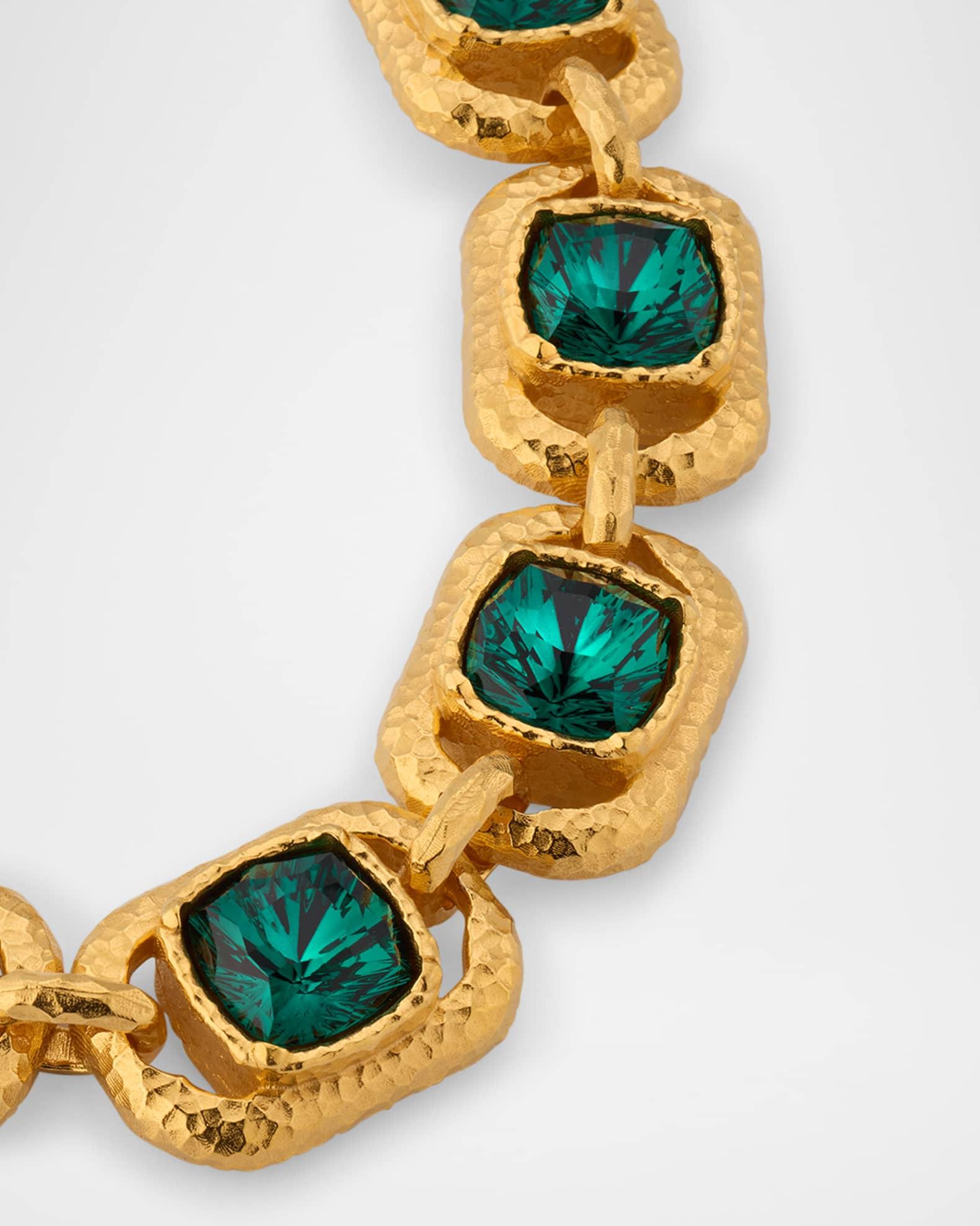 Rectangular Crystal Chain Necklace Product Image