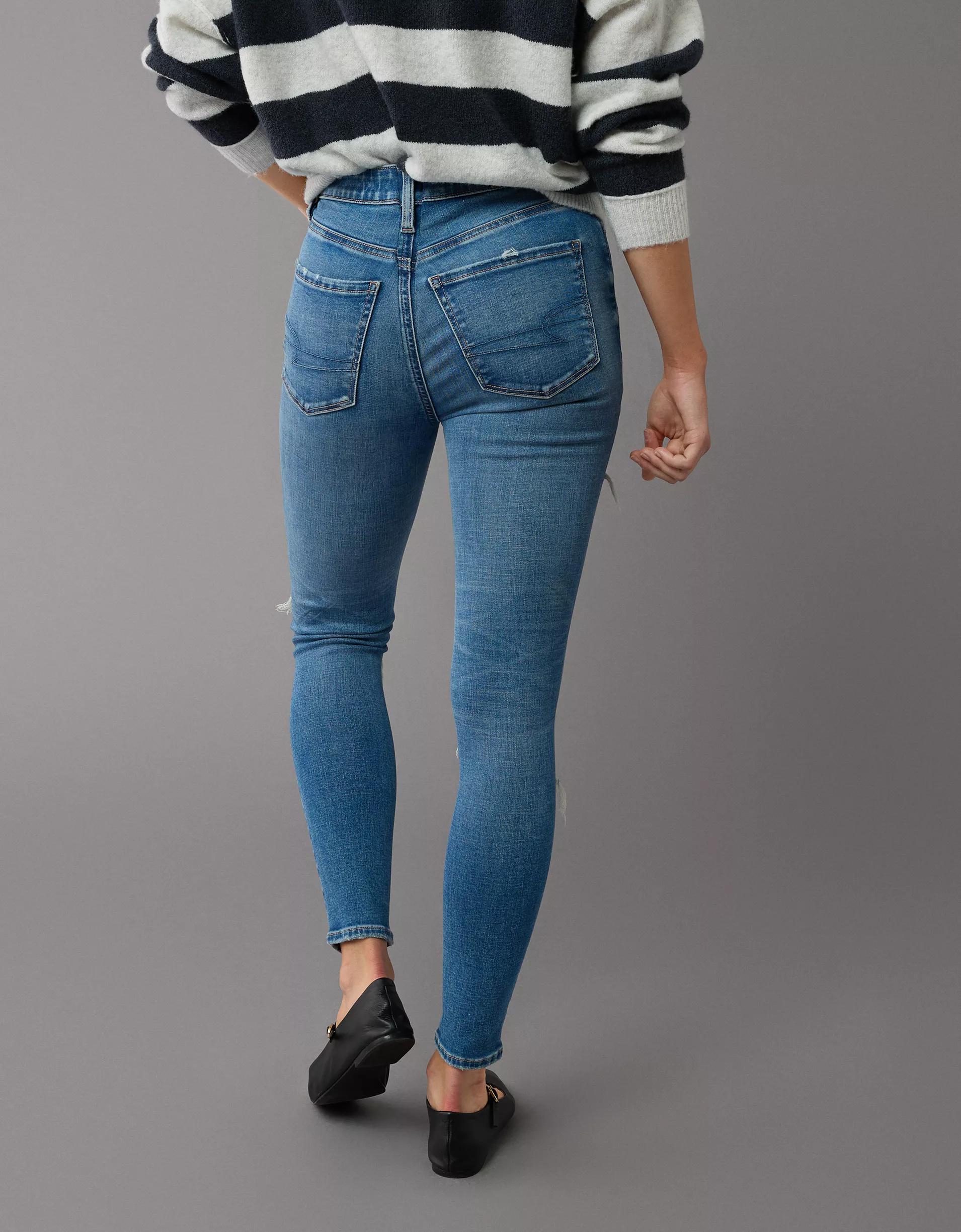 AE Next Level Super High-Waisted Ripped Jegging Product Image