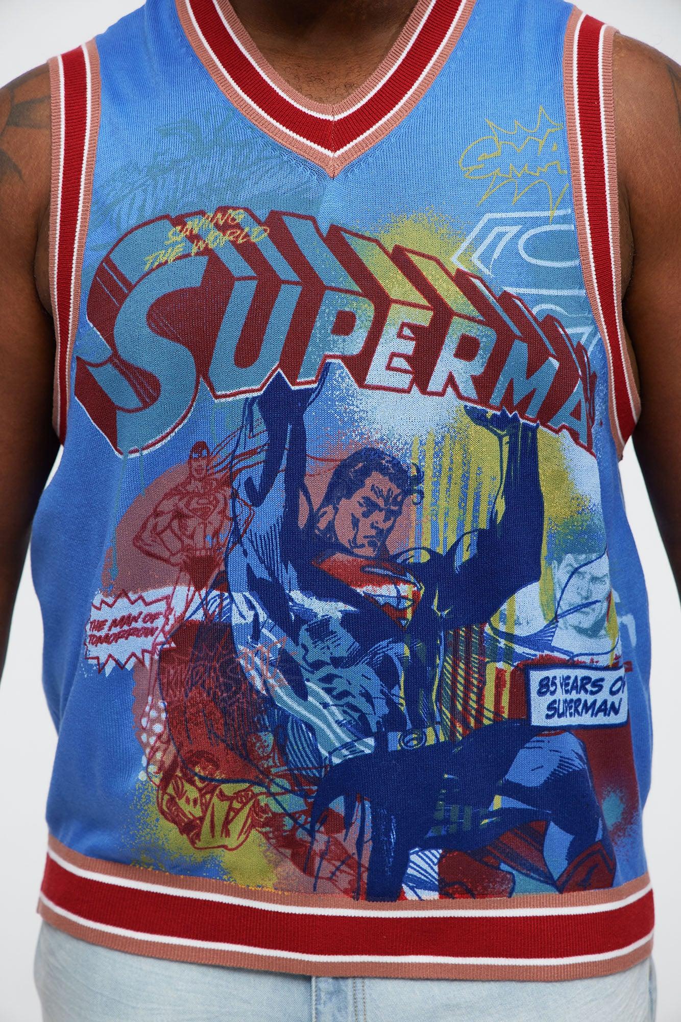 Superman Pullover Sweater Vest - Multi Color Male Product Image