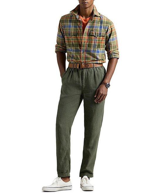 Polo Ralph Lauren Classic Fit Plaid Oxford Long Sleeve Pocketed Shirt Product Image