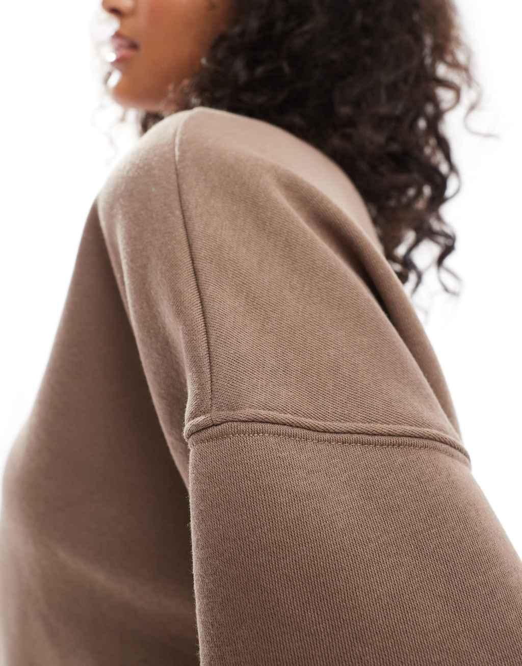 Vero Moda oversized sweatshirt in brown - part of a set Product Image