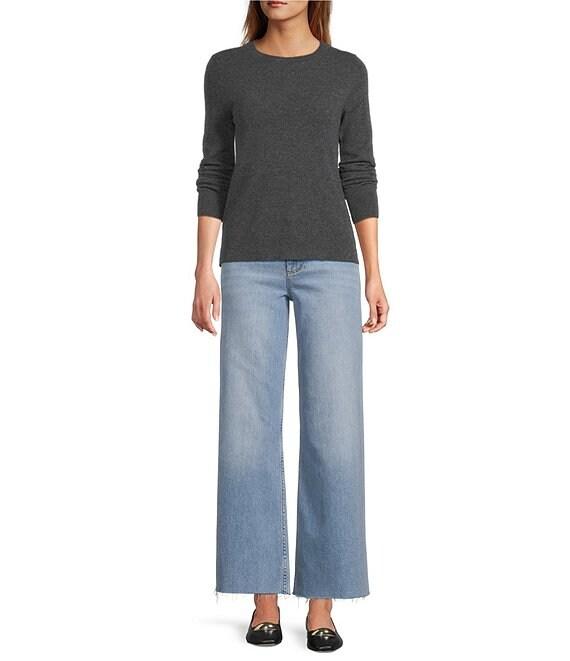 Antonio Melani Luxury Collection Cameron Cashmere Crew Neck Long Sleeve Knit Sweater Product Image