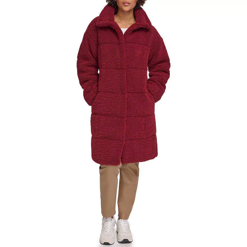 Women's Levi's® Long Quilted Sherpa Coat,  Product Image