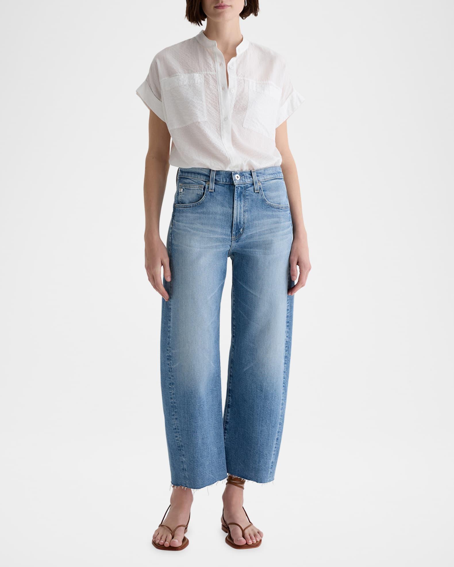 Hattie Crop Barrel Jeans Product Image