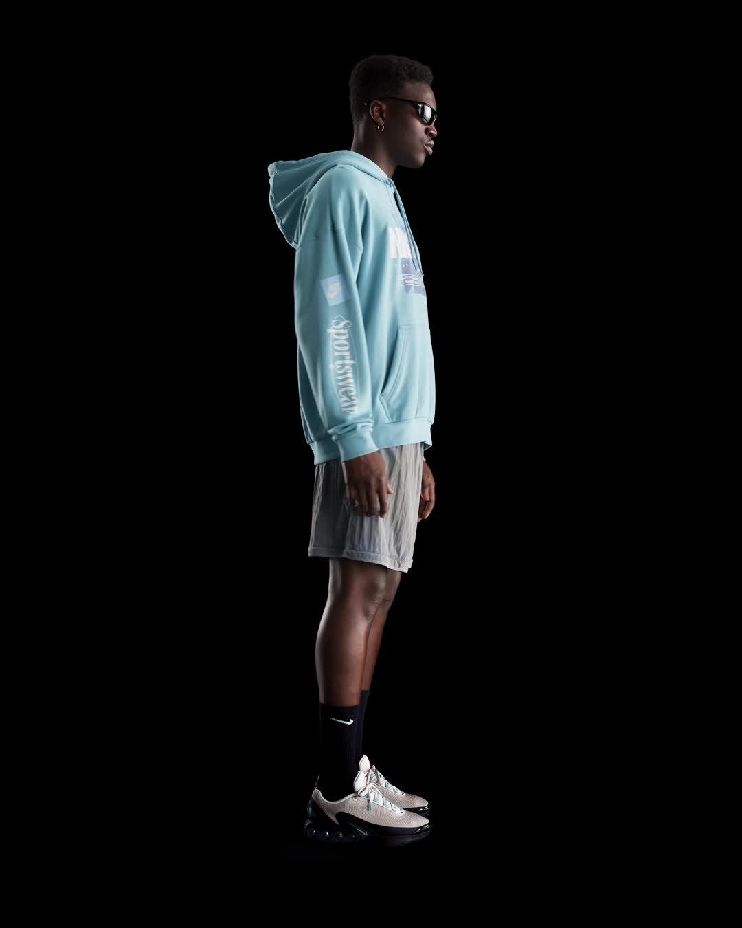 Nike Mens Club Oversized French Terry Pullover Hoodie | IB8257-464 Product Image