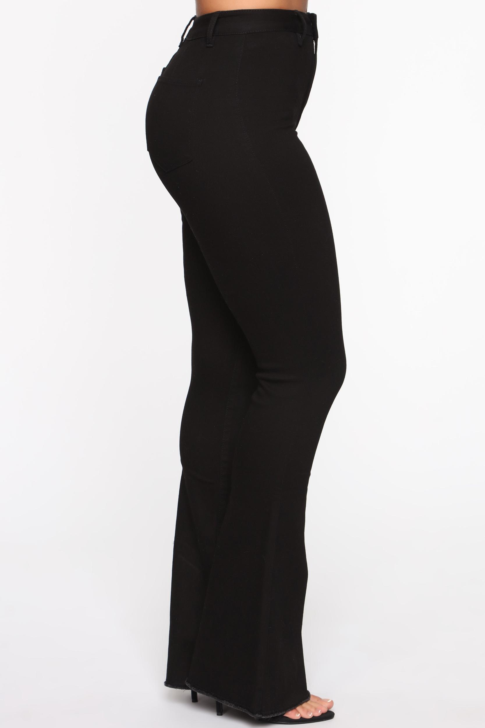Valentina High Rise Flare Jeans - Black Product Image