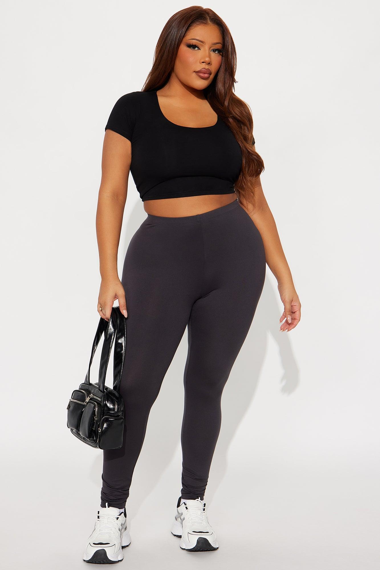My Number One Leggings - Charcoal Female Product Image