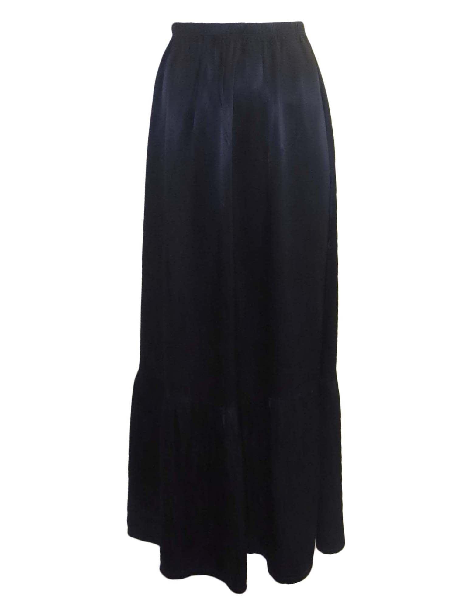Hard Tail Satin Ruffle Maxi Skirt (Style: SAT-27) Product Image