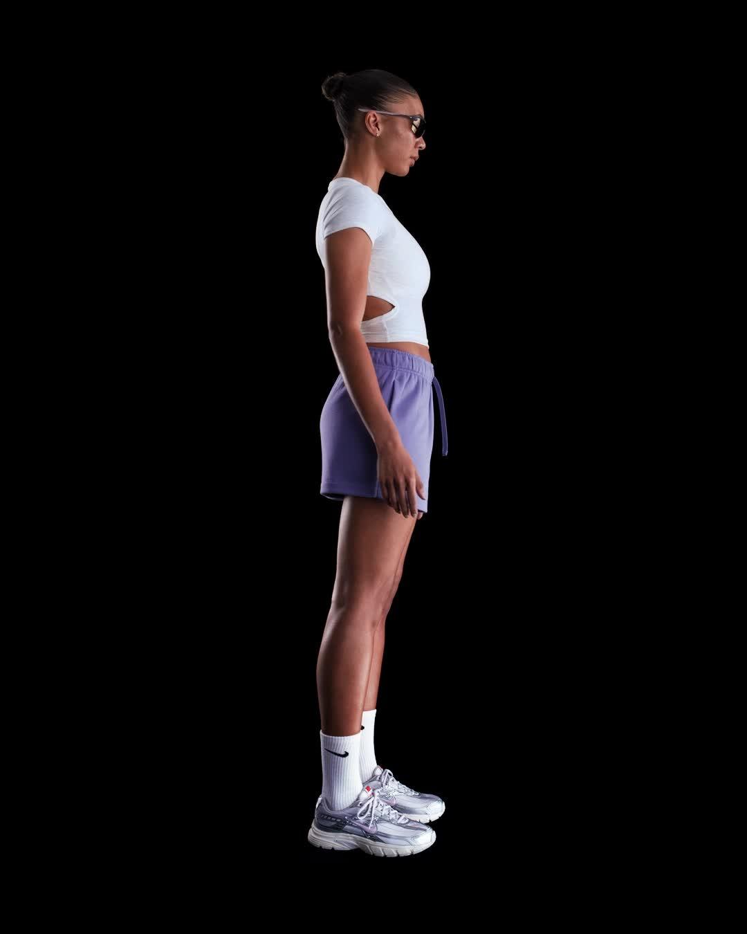 Womens Nike Sportswear Club Fleece Mid-Rise Shorts | DQ5802-527 Product Image
