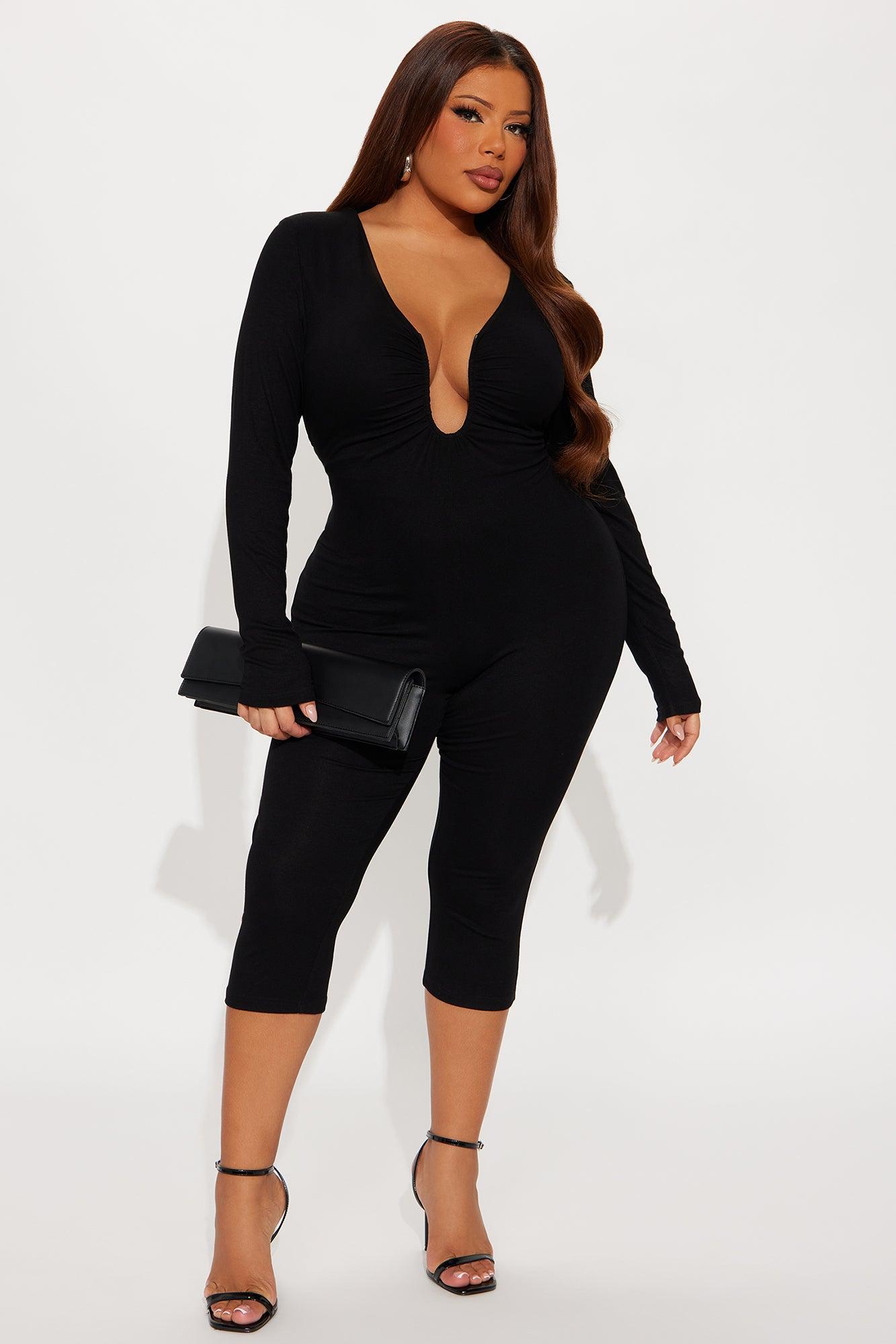 Sensual Club Jumpsuit - Black Female Product Image