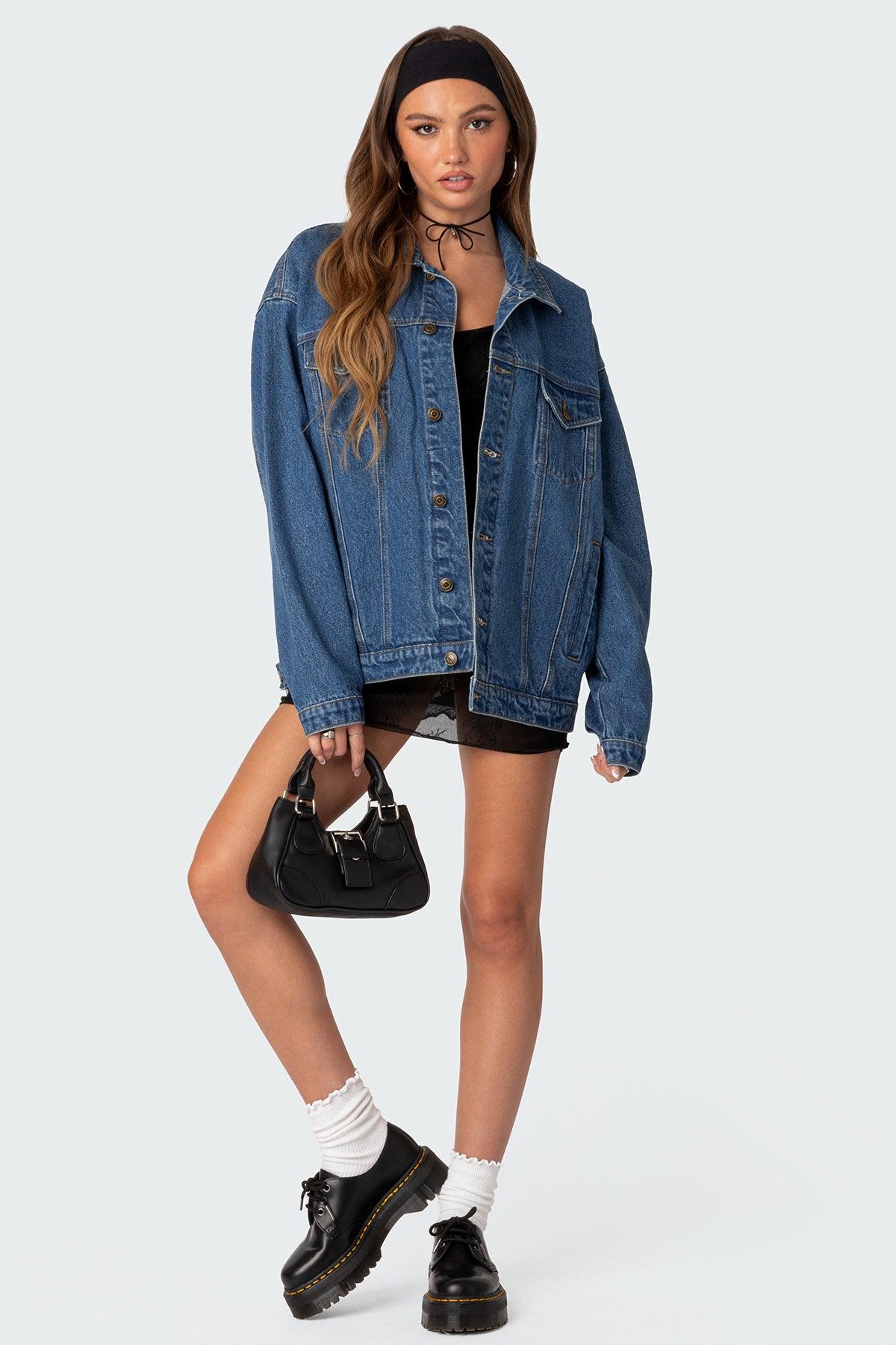 Dalia Oversized Denim Jacket Product Image