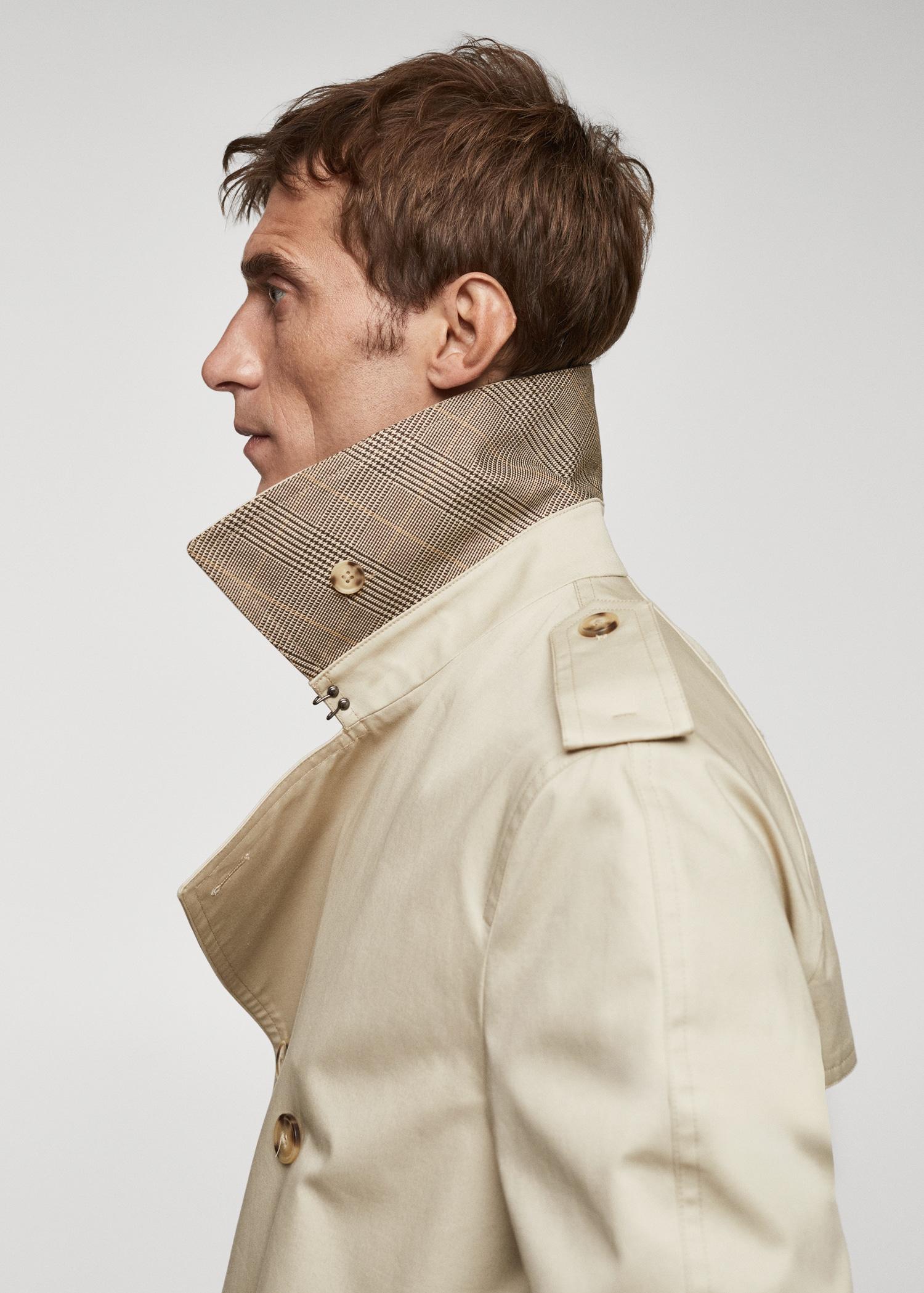 Classic water-repellent trench coat - Men | MANGO USA Product Image