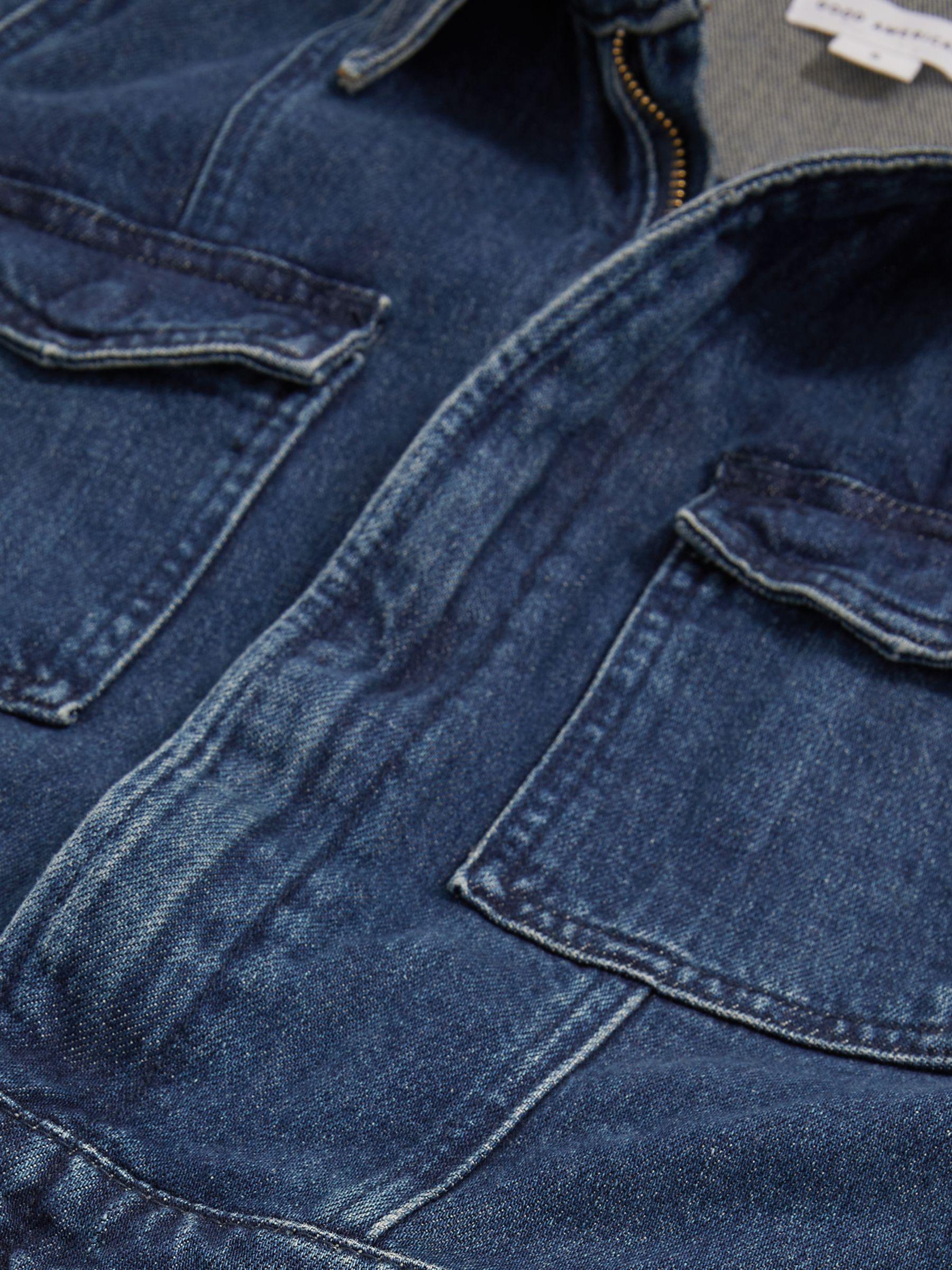 Good American Wide-Leg Denim Jumpsuit in Dark Indigo Product Image