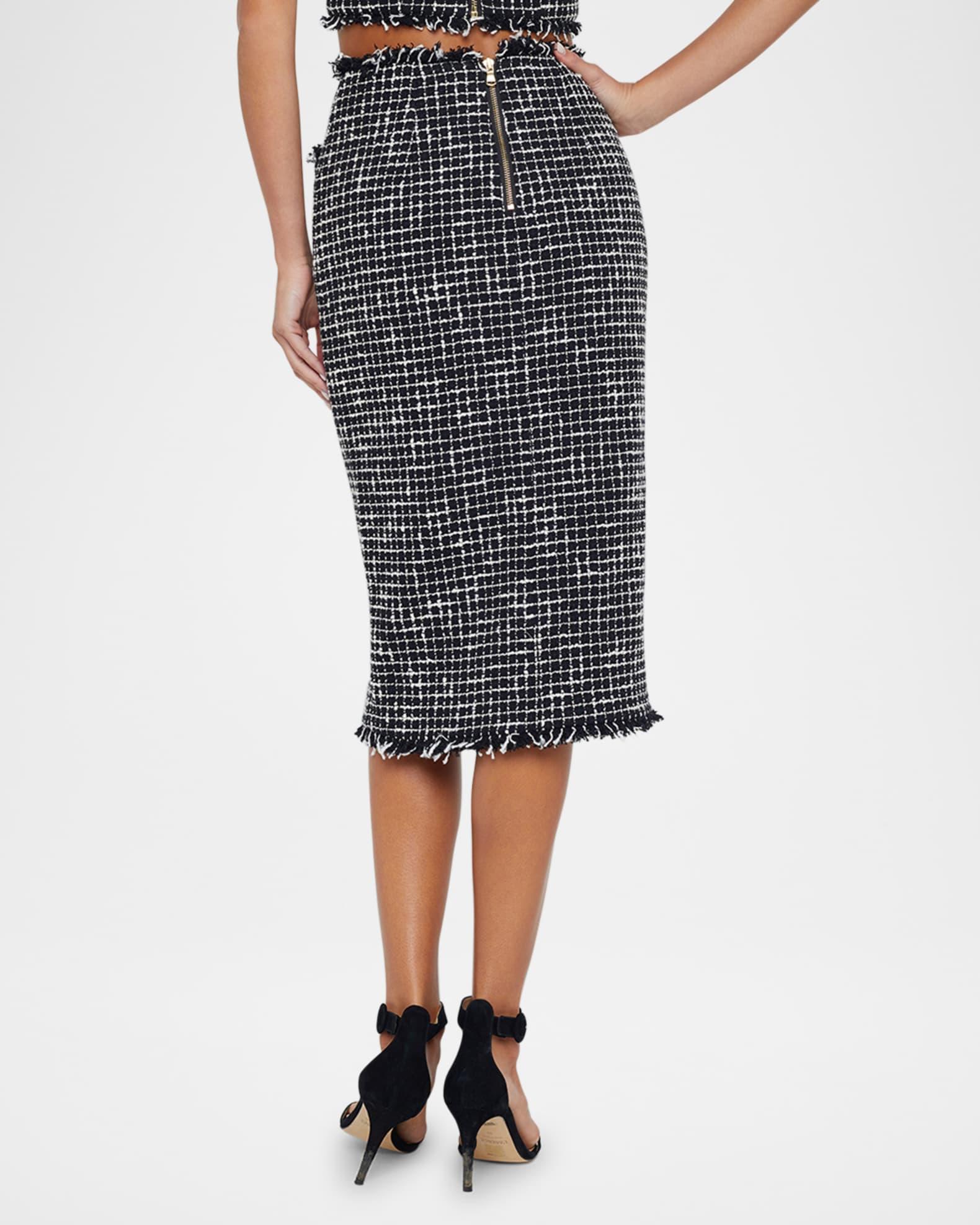 Tai Tweed Midi Skirt Product Image