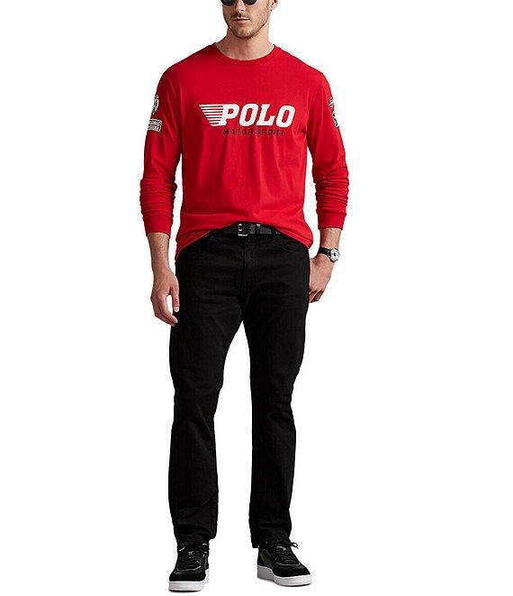 Polo Ralph Lauren Big & Tall Jersey Motorsport Graphic Long Sleeve T-Shirt Product Image