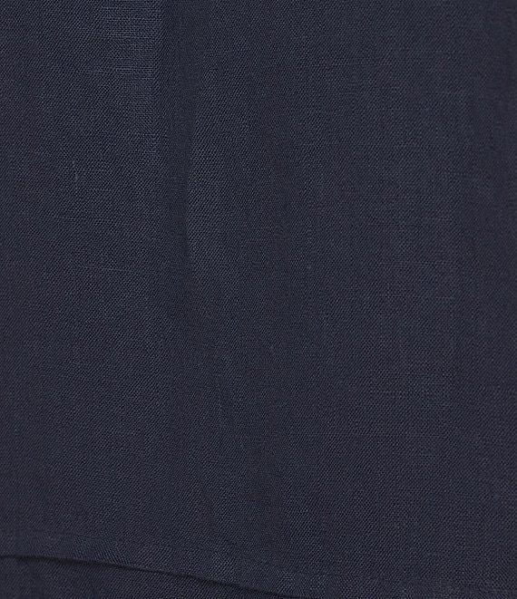 Bryn Walker Pintuck Light Linen Mandarin Collar Sleeveless Button Front Tunic Product Image