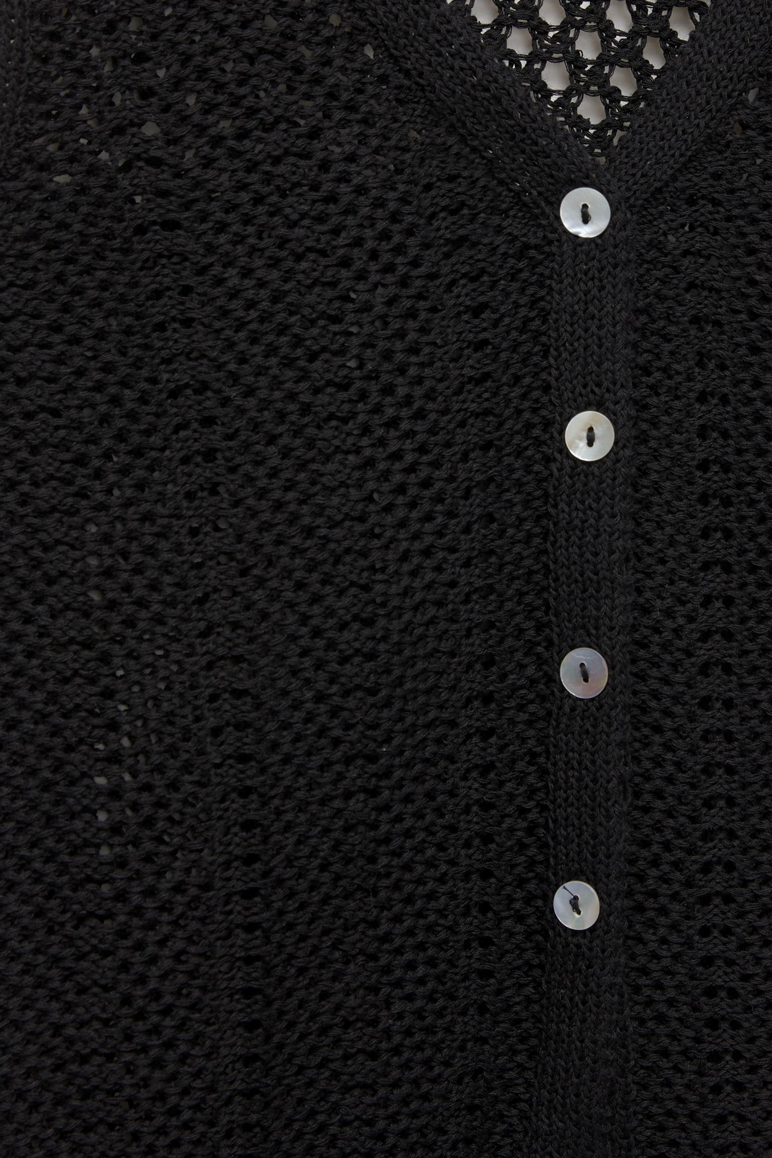 Crochet buttoned vest Product Image