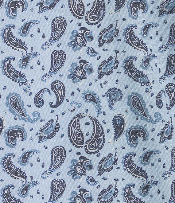 Cremieux Blue Label Paisley Print Interlock Short Sleeve Polo Shirt Product Image