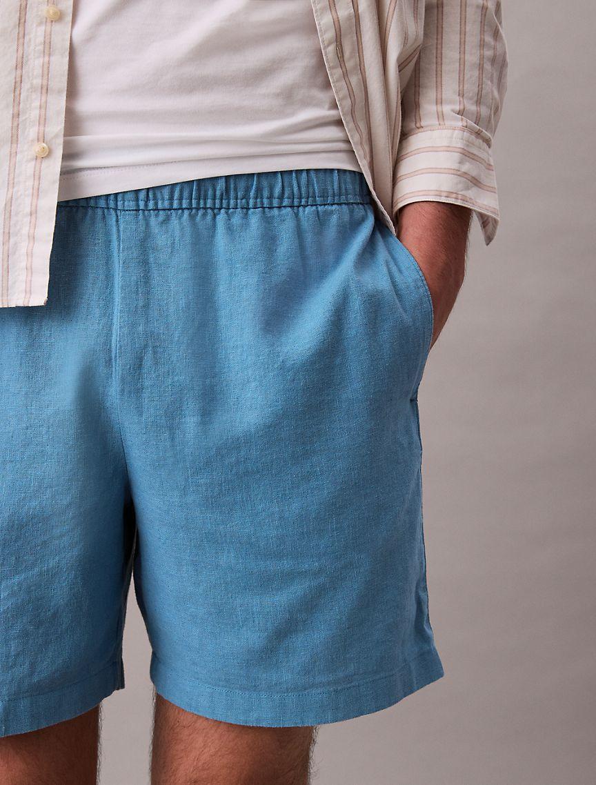 Linen Cotton Pull-On Shorts Product Image