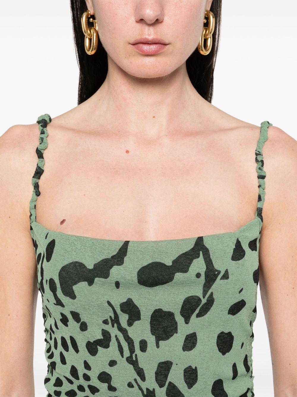 animal-print midi dress  Product Image