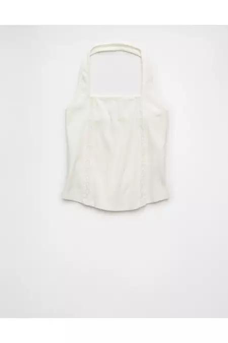 AE Lace Halter Tank Top Women's Product Image