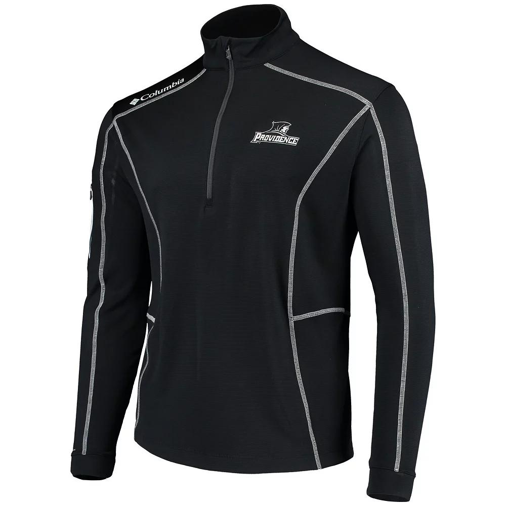 Men's Columbia Golf Black Providence Friars Shotgun Omni-Shade Quarter-Zip Pullover, Size: Small, Prv Black Product Image