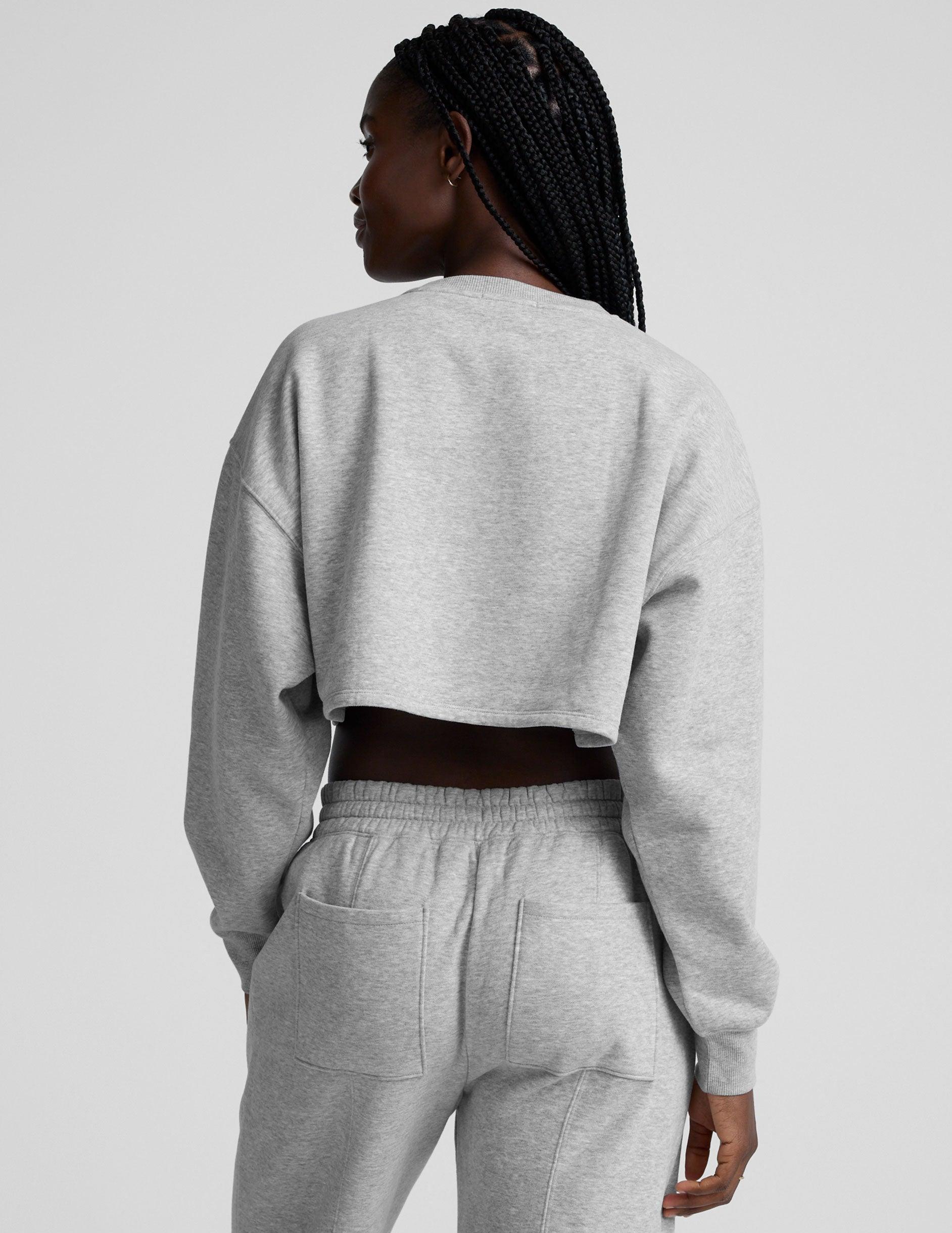 LuxeFleece Cropped Sweatshirt Product Image